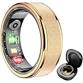 COLMI R10 Smart Ring, Smart Health Ring for Women, Features Heart Rate, Blood Oxygen, Sleep Monitoring, Pedometer, and Fitness Tracker, No Subscription Fee. (Rose Gold, 8#)