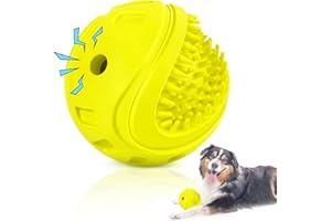 TROUSKAIG Indestructible Squeaky Dog Balls Dog Toys for Aggressive Chewers Large Medium Breed, Tough Dog Chew Toys for Aggressive Chewers,Interactive Squeaky Dog Toys Balls,Dog Gifts Outdoor Dog Toys