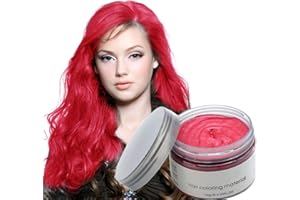 MOFAJANG Hair Wax Color - Styling Cream Mud - Natural Hairstyle Dye Pomade - Washable Temporary - Red - Vakker