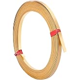 BENECREAT 19.7 Ft Brass Flat Bezel Wire, 3mm Wide, 30Gauge | Flat Craft Wire, Jewelry Wire for DIY Jewelry Craft Making, Gem Wrapping