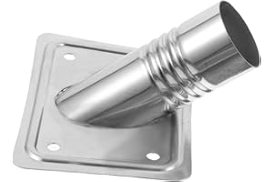 Uonlytech Metal Broom Handle Adapter Threaded End Fitting Heavy Duty Metal Connector for Telescopic Rods