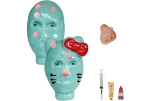 CIYOJA Pimple Popping Toy Face – Squishy Silicone Pimple Popper Fidget Toy for Adults, Stress Relief Satisfying Zit Picking Head Toy, Weird Squeeze ASMR Popping Toys for Teens & Adults
