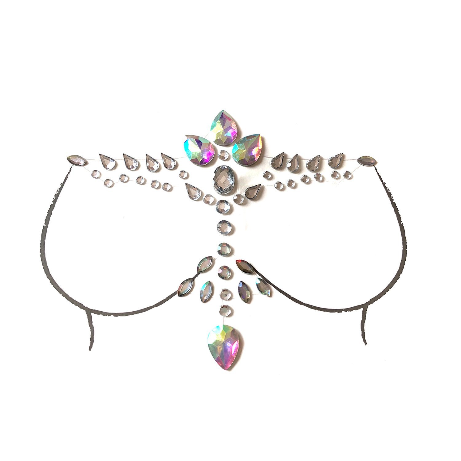 Neva Nude Star Quest Crystal BodiStix Body Sticker