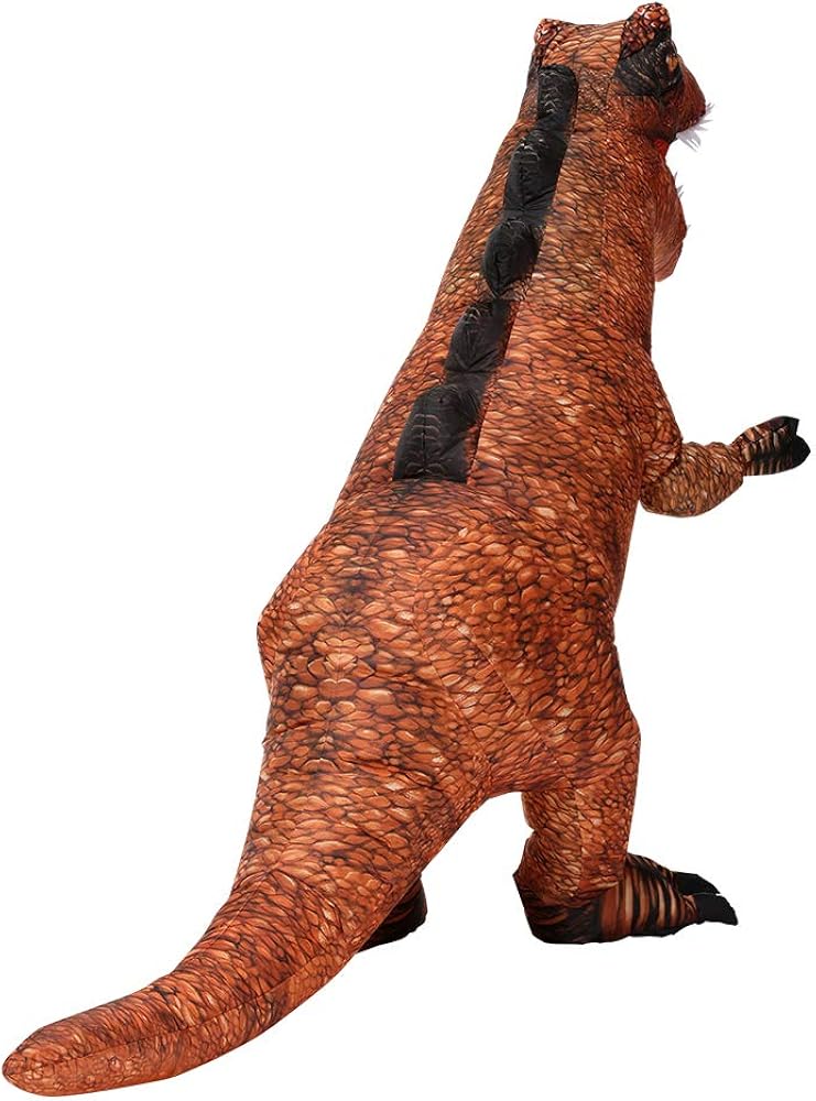 JUROSAICA Inflatable Costume Adult Dinosaur Costume Funny Fancy Dress Costume Halloween Costume Full Body Blow Up Costumes: Clothing