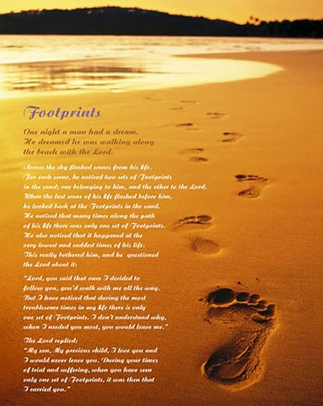Poeme Inspirant Des Empreintes De Pieds Dans Le Sable Avec