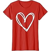 Girls Heart for Women Valentines Day Graphic T-Shirt