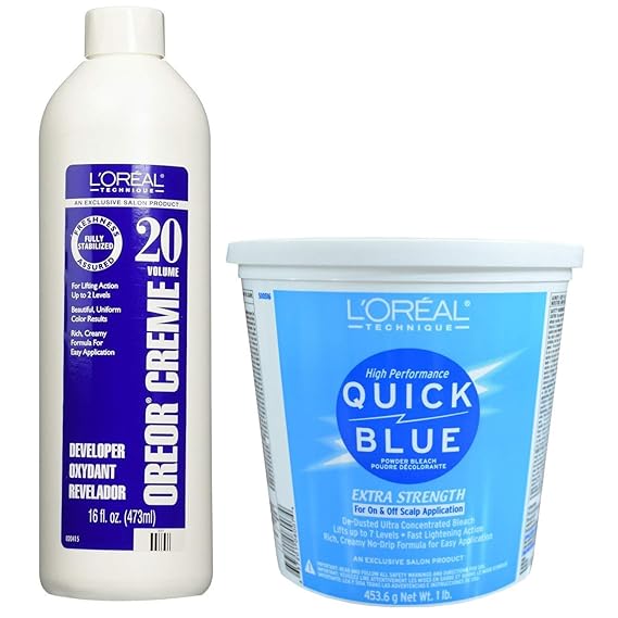 loreal quick blue hair bleach