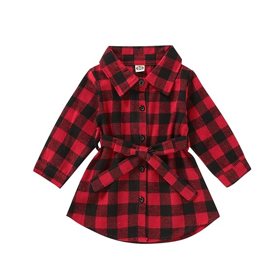 little girl buffalo plaid dress