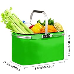 Market Basket Collapsible Large Reusable Shopping