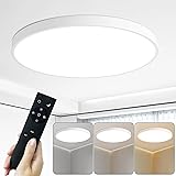 24 Inch LED Flush Mount Ceiling Light, 48W Round