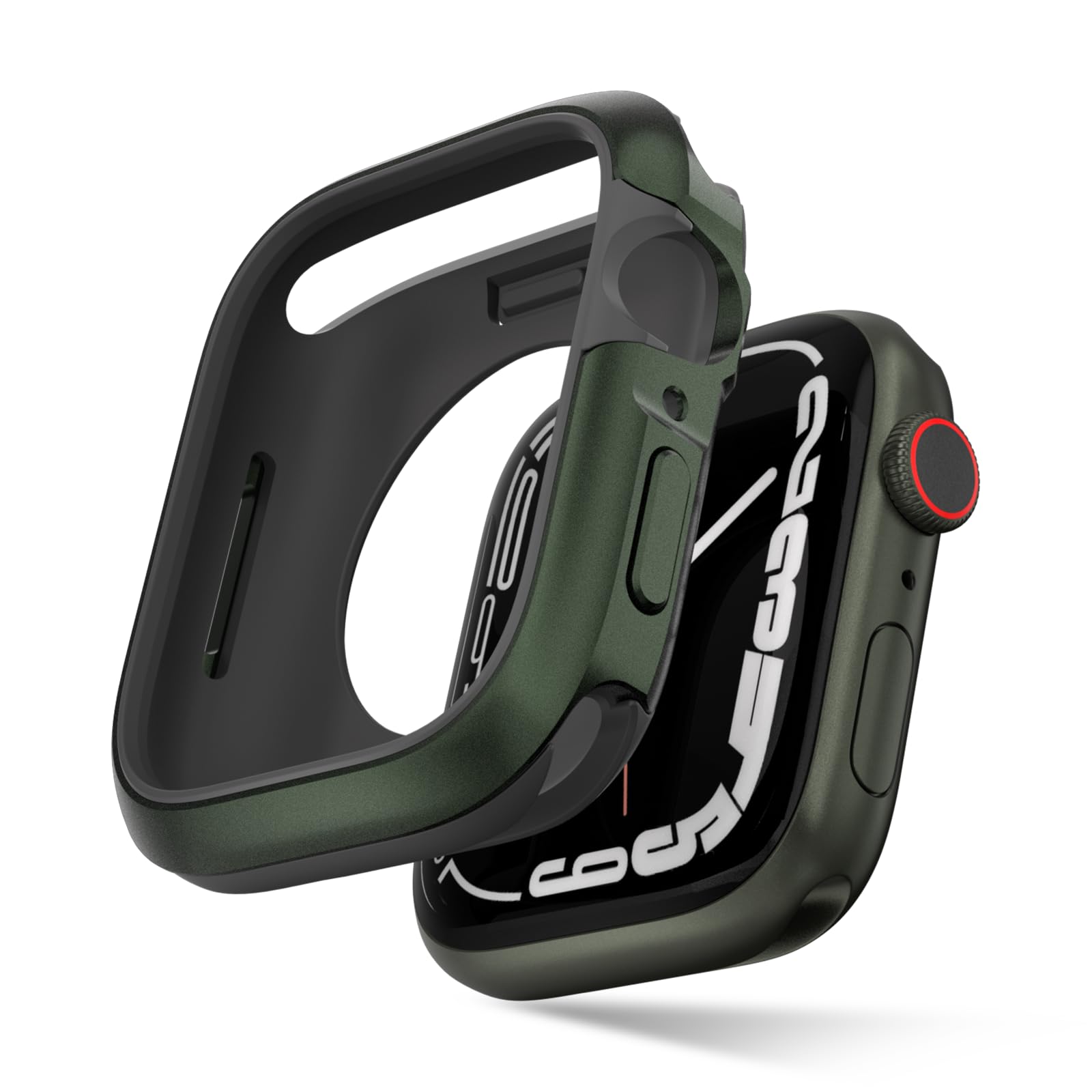 SwitchEasy Aircraft-Grade Aluminum Case for 45mm Apple Watch Series 9/8/7 | Aluminum Shell & Shock-Absorbing Layer iWatch Case, Odyssey/Modern Blue