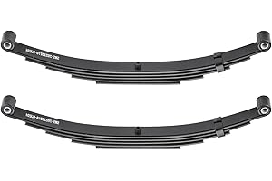 AEagle 5 Leaf Double Eye for 6000 lbs Trailer Axle Spring, 25-1/4” Length, 3000 lbs Weight Capacity Per Spring, Replacement L