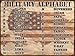 Military Alphabet, 8.5 x 11.5 Inch Aluminum Sign with the American Flag, Terms, Acronyms, Nato Phonetic, Patriotic and Americana Decor and Gifts 0912-RK1020HP