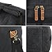 Plambag Large Canvas Duffel Bag Overnight Travel Tote Weekend Bag Dark Gray