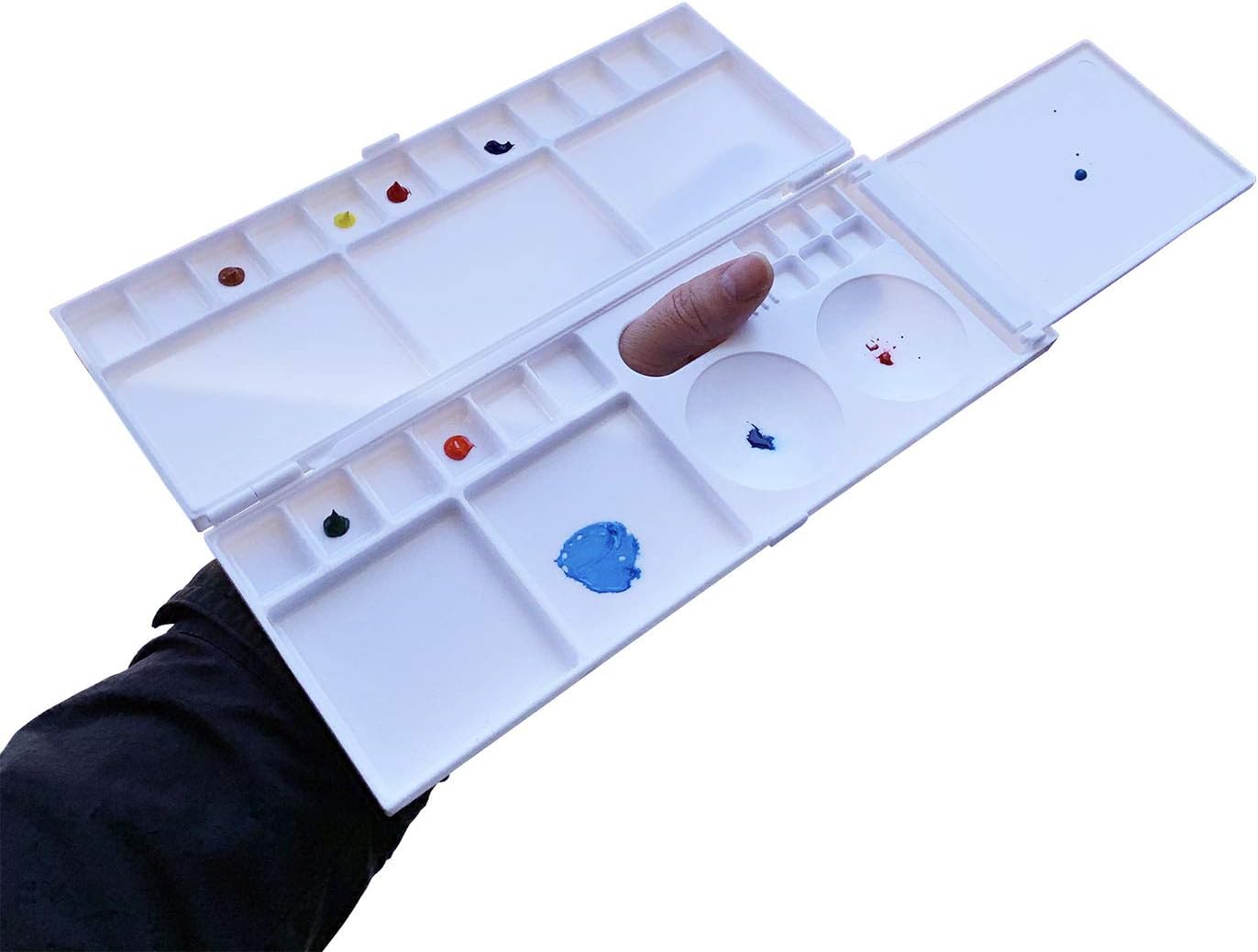 Aritst Paint Palette Box for Watercolor, Gouache, Acrylic and Oil Paint Various