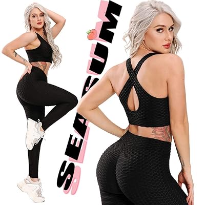 Seasum high waist tummy control butt lift booty leggings Clearance