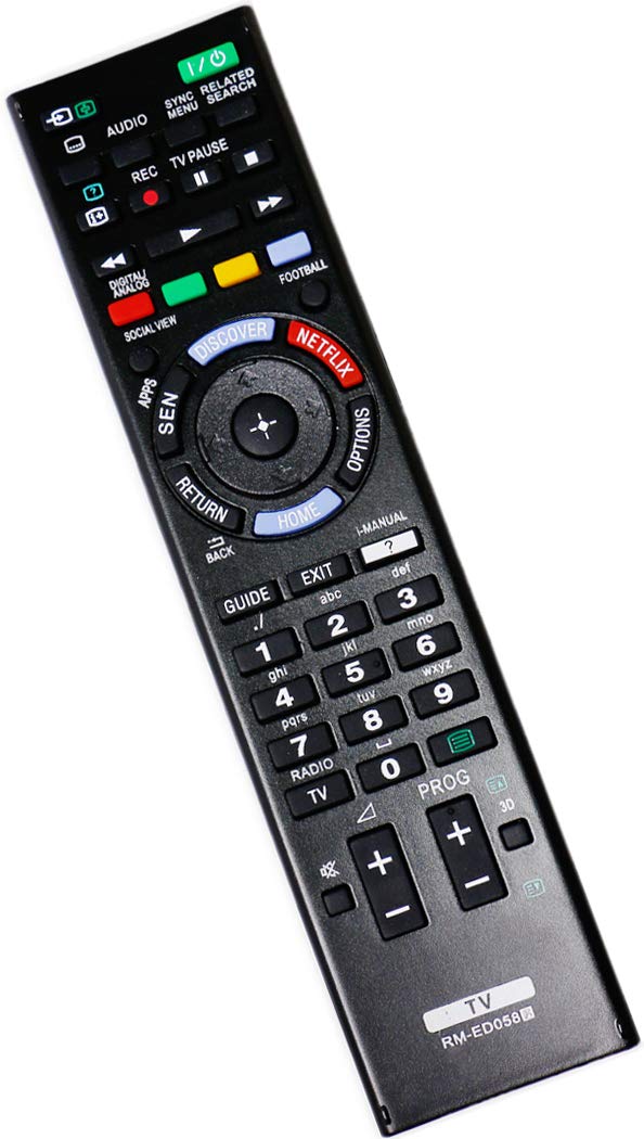 ALLIMITY RM-ED058 Remote Control Replace for Sony KD-49X8505B KD-55X9005B KD-75S9005B KD-79X9005B KDL-24W605A KDL-32W603A KDL-32W653A KDL-32W654A KDL-32W654A