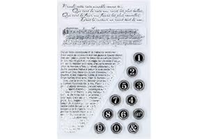 NZJ Vintage English Words Sentiment Background Music Note Clear Stamp Cards for Embossing Folder Template Crafts Card Album Creative Scrapbooking (3) (2)