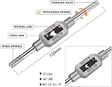 Saipor HSS Mini Metric Thread Tap Set M1-M3.5 With Adjustable Tap Wrench view 3