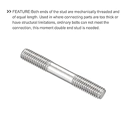 METALLIXITY Double Ended Stud Screws