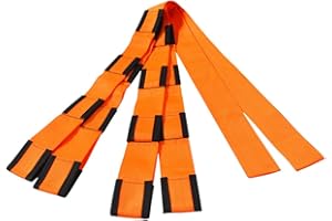 Forearm Forklift - PRO Model - 8" Longer Straps Than Original Model, 1 More Loop Per End Vs Orig Model, Lifting and Moving Straps, 800 lb wt Cap, Orange/Black, Model FFBEMPM