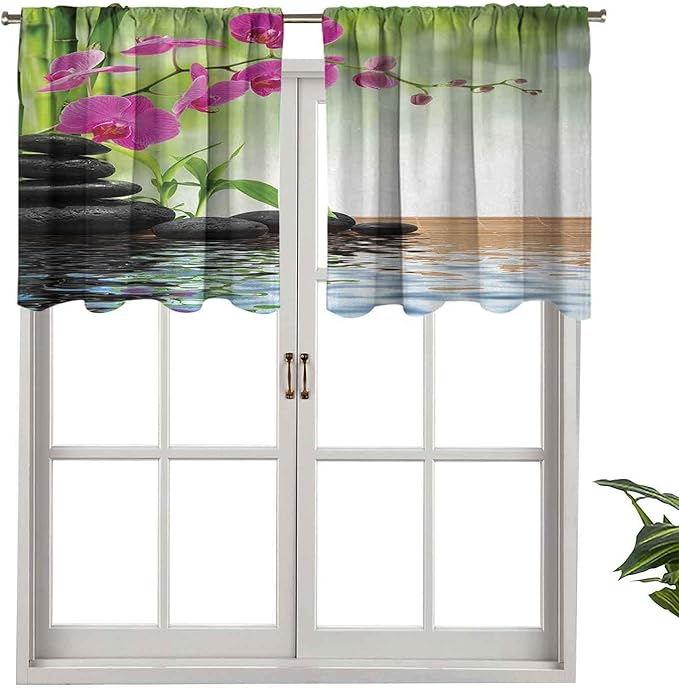 Hiiiman Cenefa opaca con bolsillo para barra, composición de árbol de