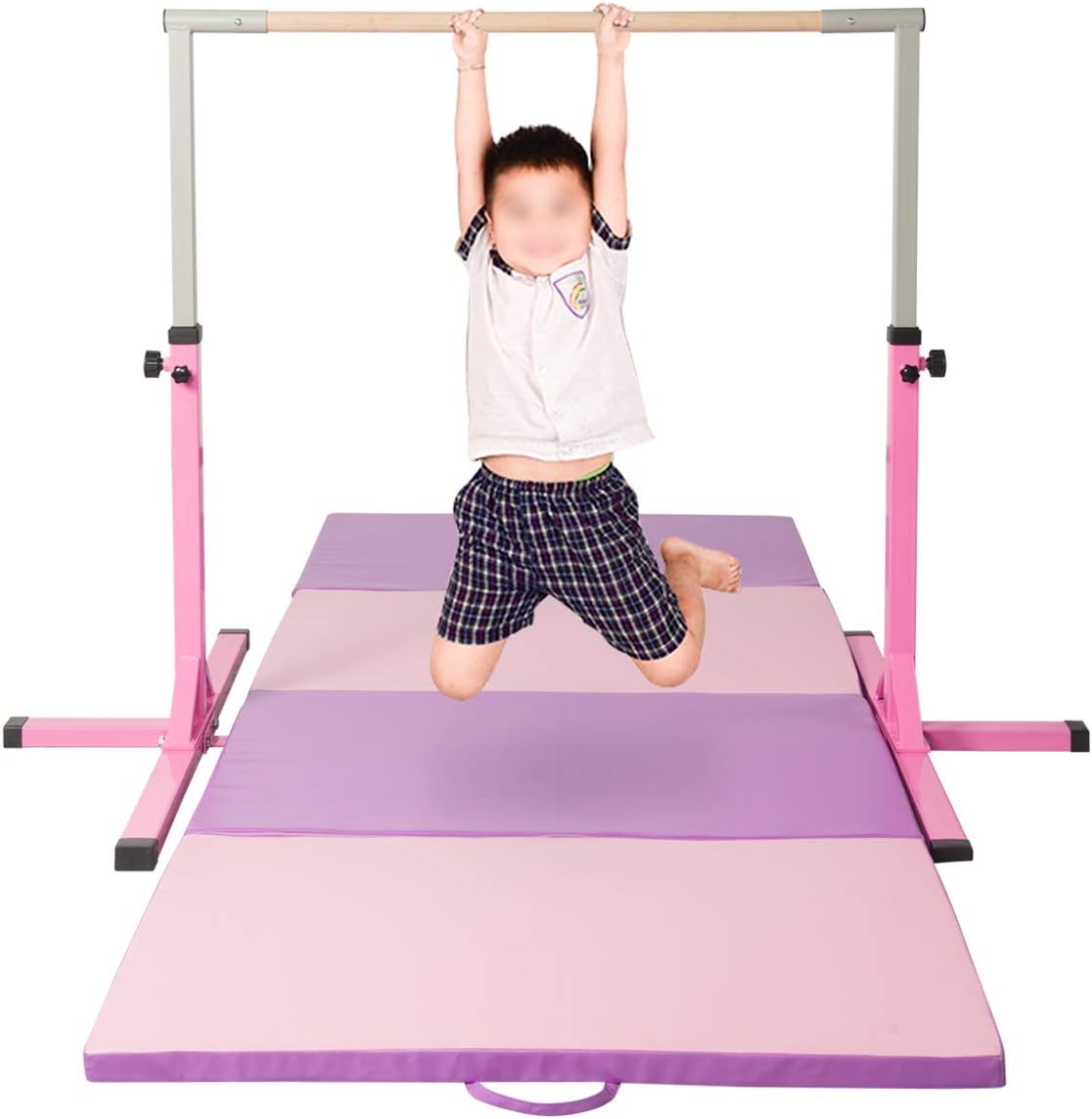 KOOLWOOM Gymnastics Mat PU Leather Thick Folding Panel for Gym Fitness Tumbling Yoga