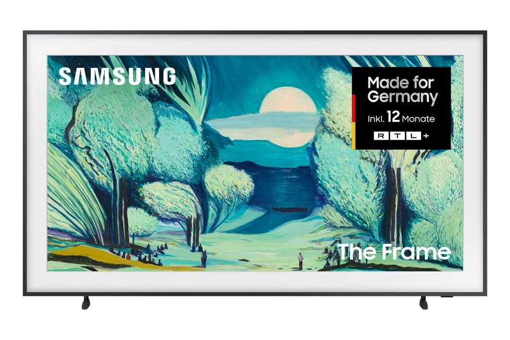 Samsung The Frame LS03F 4K QLED 55 Zoll (138 cm) UHD Fernseher, Modern Frame Design, NQ4 AI Gen2 Prozessor, Art Mode, Artful Picture Quality, One Connect Kabel, Samsung Vision AI Smart TV