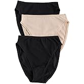 Natori womens Bliss Bare Cotton High Cut Brief 3-pack