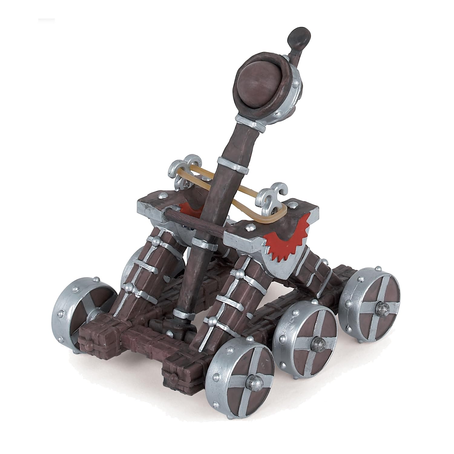 Papo MEDIEVAL-FANTASY Figurine, 39345 Red Catapult, Multicolor, Large