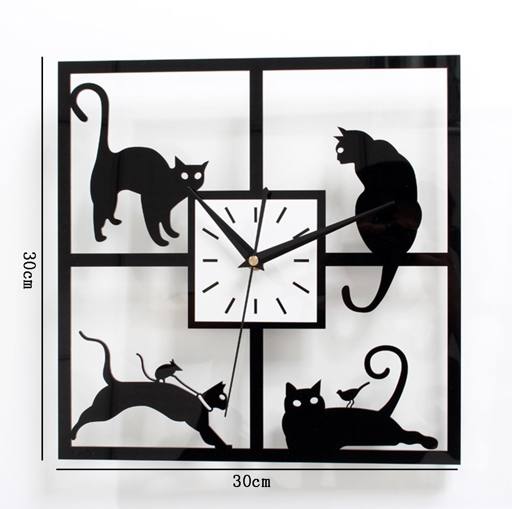 Art Und Weisekreative Acryl-quadratische Wand-Taktgeber Art Und