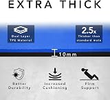 Karma Fitness Large Exercise Mat Extra Wide 80cm x 183cm x 10mm Blue view 3