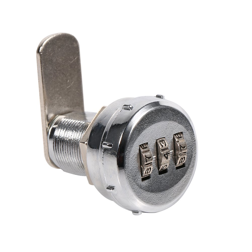 Cabinet Drawer Mechanical Password Lock, Digital Code Lock for Mailbox Cupboard Locker, 12-16mm Installation Thickness