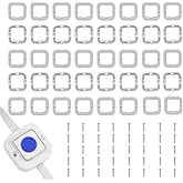 2025 Upgrade Edition Light Clips Mounting Brackets for Govee Permanent Outdoor Lights,Compatible with Govee H705/H805 (Non-Pro Version) Permanent Outdoor Lights Mounting Brackets （40 Packs）