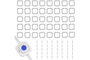 SIWBSYDD 2025 Upgrade Edition Light Clips Mounting Brackets for Govee Permanent Outdoor Lights,Compatible with Govee H705/H805 (Non-Pro Version) Permanent Outdoor Lights Mounting Brackets （40 Packs）