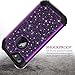Casetego Compatible with iPhone 8 Case,iPhone 7 Case,Glitter Sparkle Bling Three Layer Heavy Duty Hybrid Sturdy Shockproof Protective Cover Case for Apple iPhone 8/7,Shiny Purple