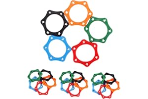 Artibetter 20pcs Wireless Microphone Holder Rings for Karaoke Singing – Shockproof Anti-roll Mic Grip Bands, Assorted Color H