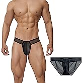 Meshal Men's Cotton Low Rise Briefs Soft Breathable Bulge Pouch Sexy Underwear