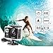 AKASO EK7000 4K WiFi Action Camera 30m Waterproof Camera Remote Control 12MP Underwater Camera with Helmet Accessories Kit - Black