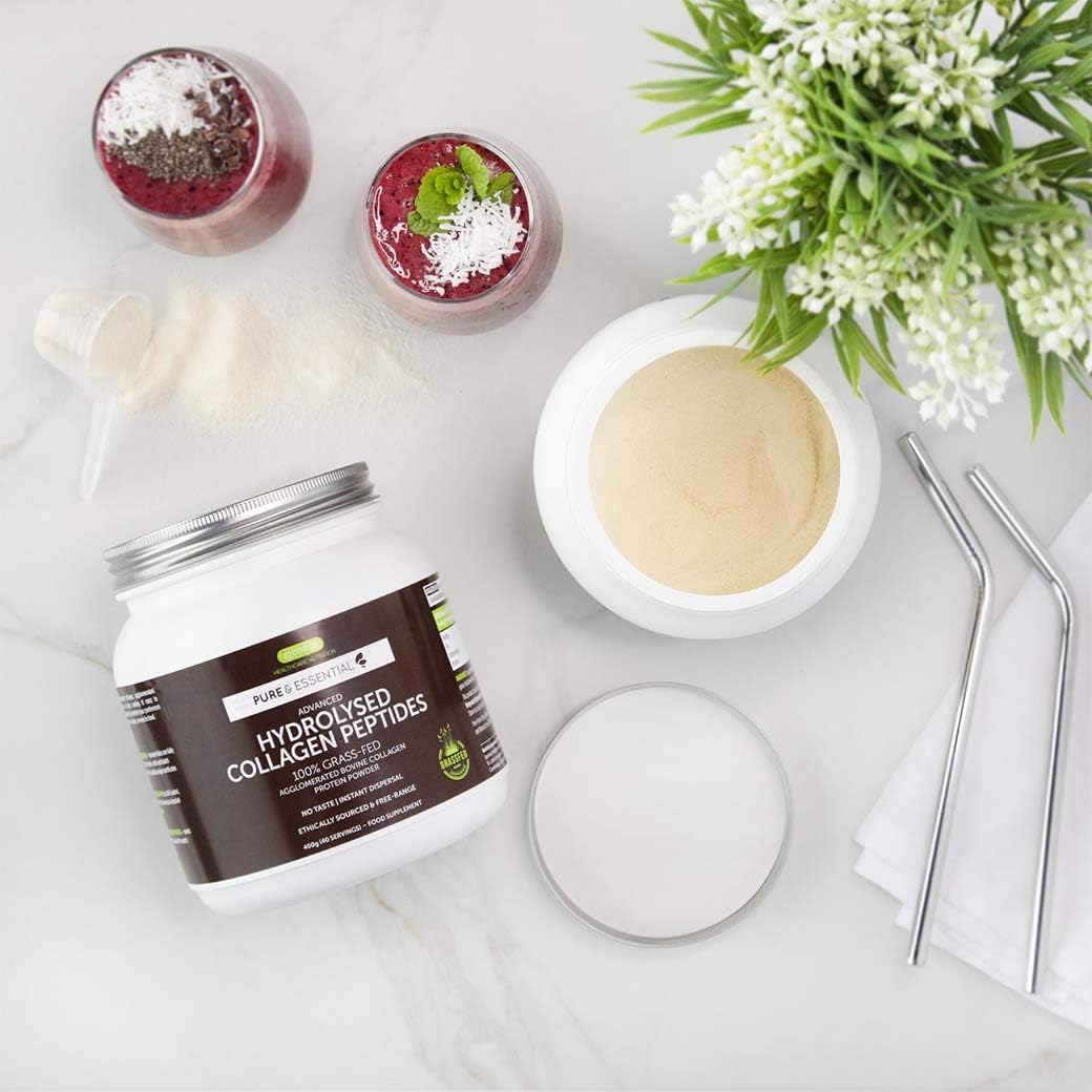Igennus Highest Grade Hydrolysed Collagen Peptides, 100% Grass Fed Bovine Collagen, 400g, Clean Label - Image 3