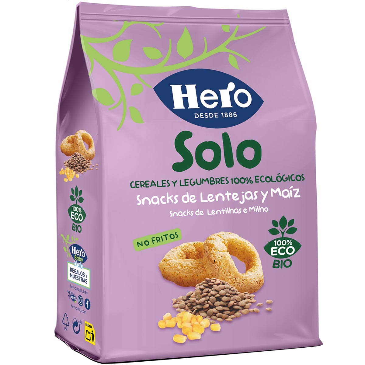 2 packs de snacks infantiles Hero sin fr
