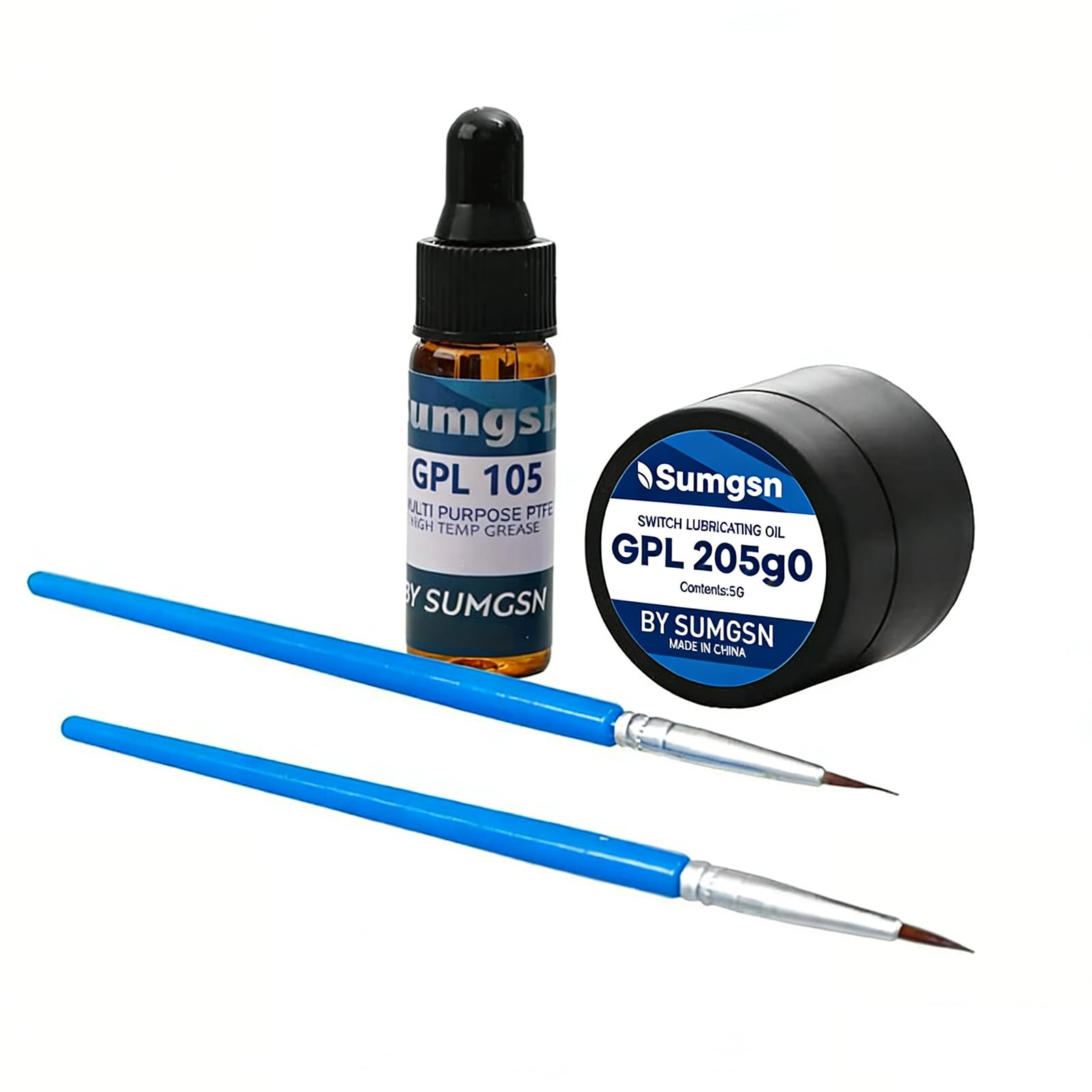 Sumgsn Keyboard Switch Lube Kit with GPL 205G0 GPL 105 Grease for Custom Mechanical Keyboard Switches Spring