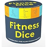 Fitness Dice: 7 Wooden Dice, Over 45,000 Workout Routines!