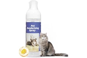 180ml/6oz Pet Deodorizing Spray for Dogs and Cats, Pet Friendly Deodorizer Perfume, Easy to Use Deodorizing & Refreshing Spra