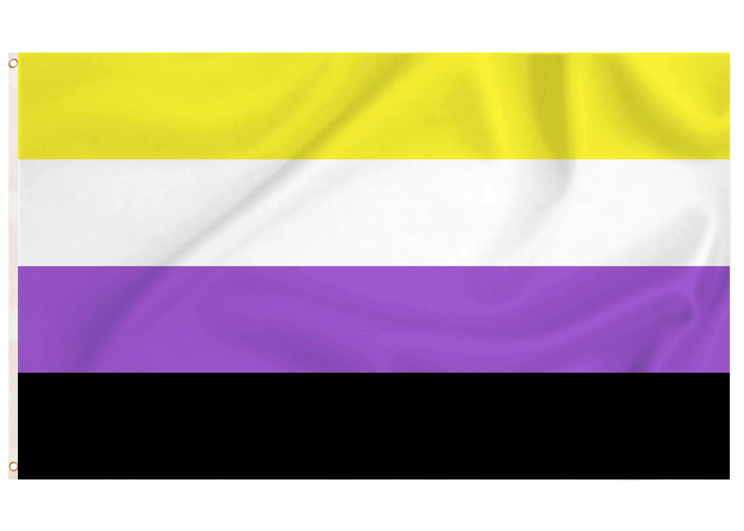 Storm&Lighthouse Non Binary Flag LGBTQ Flags Gay Pride Flags 5ft x 3ft with Metal Eyelets Pride Decorations