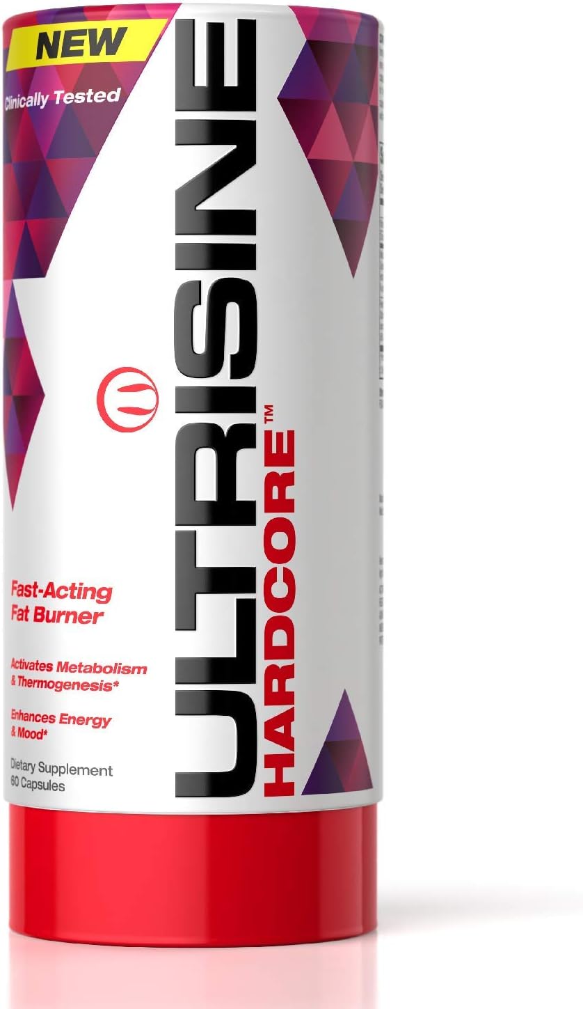 Mhp Ultrisine Hardcore Clinically Tested Fat Burner, Boosts Metabolism, Enhances Energy & Mood, Stimulates Thermogenic Weight Loss, 60Count: Health & Personal Care