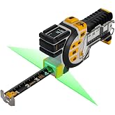 REEKON T1 Tomahawk 25 ft Digital Tape Measure for the Job Site | Professional Measuring Tool with Green Laser Line, E-Paper Display, 1,000+ Measurement Memory, Bluetooth, 20 Hr Battery Life