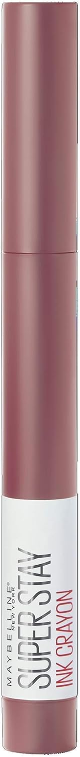 Maybelline Lipstick, Superstay Matte Ink Crayon Longlasting Nude Lipstick With Precision Applicator 15 Lead The Way