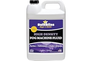 BulkBliss Fog Machine Fluid, Indoor Liquid Formula for Parties and Events, High Density Smoke, 1 Gallon