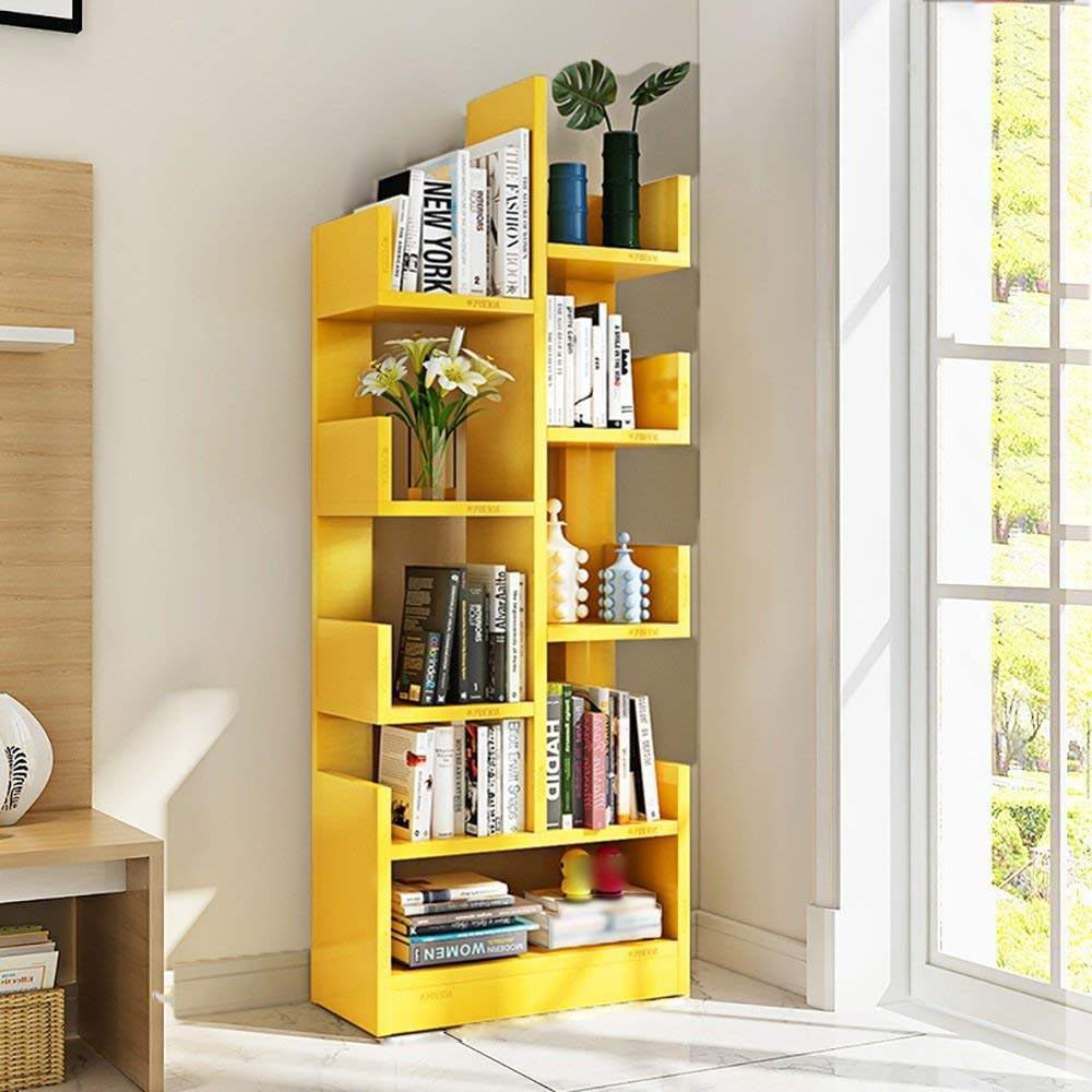 Libreria Con 9 Scomparti Aperti - Bianco, 80x30x150 Cm, In Pannello Melaminico, Per Soggiorno E Studio
